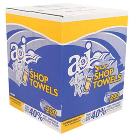 Shop Towel, 10 X 12  Fits Case Of 6, 200 Count Card Board Boxes